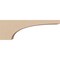 Ekena Millwork 2"W x 12"D x 4"H Thin Huntington Rough Cedar Woodgrain TimberThane Corbel, Primed Tan CORUR02X12X04HUNRCPR - alternate 2
